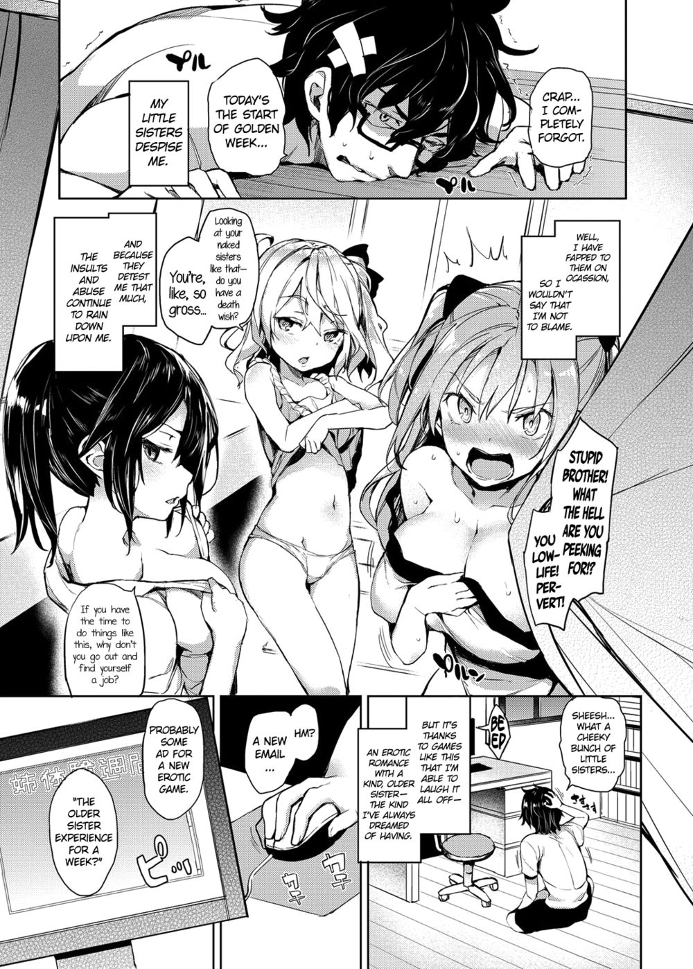 Hentai Manga Comic-The Older Sister Experience for a Week-Chapter 1-3